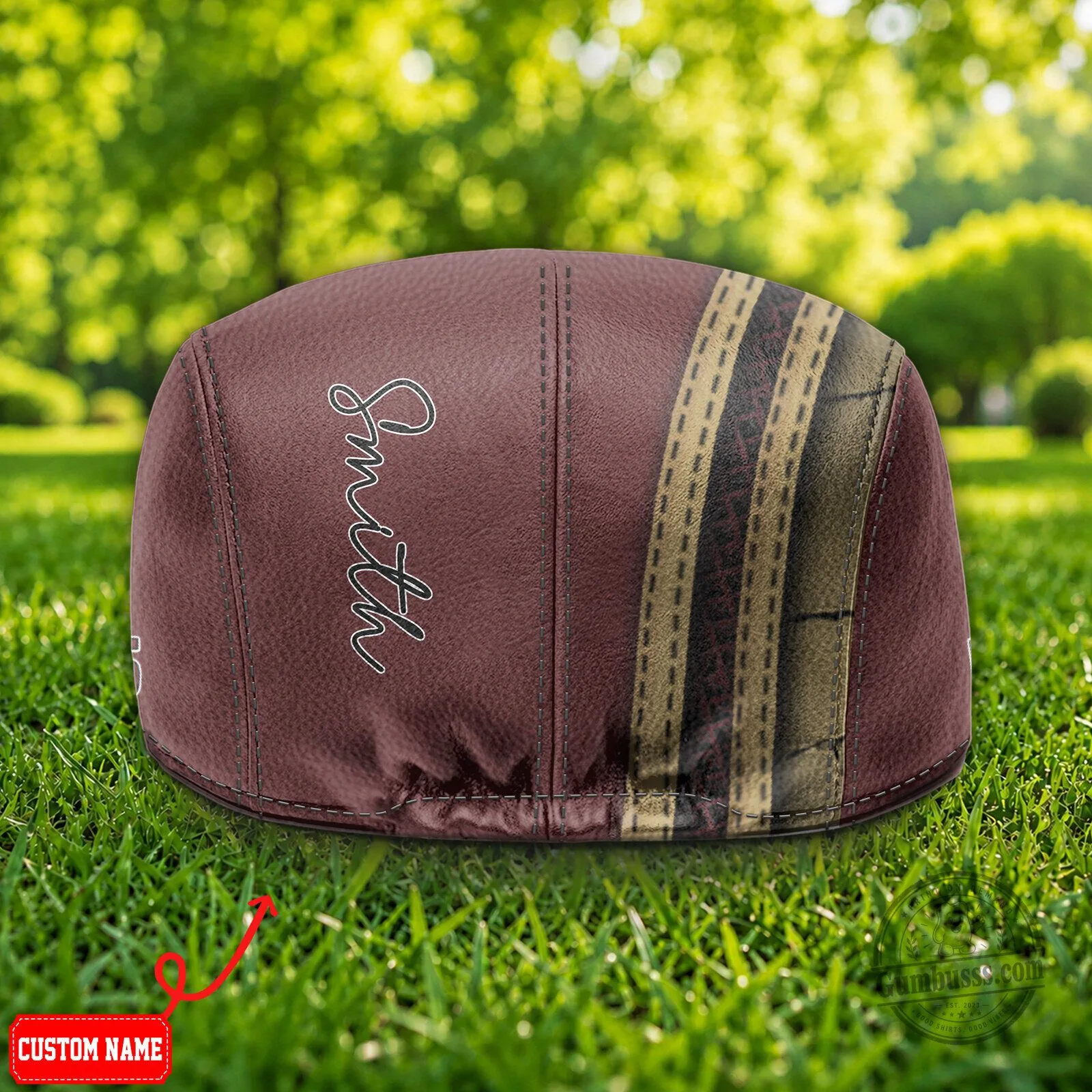 Texas State Bobcats NCAA Maroon Flat Cap, Golf Ivy League Hat 7 Texas State Bobcats NCAA Maroon Flat Cap, Golf Ivy League Hat