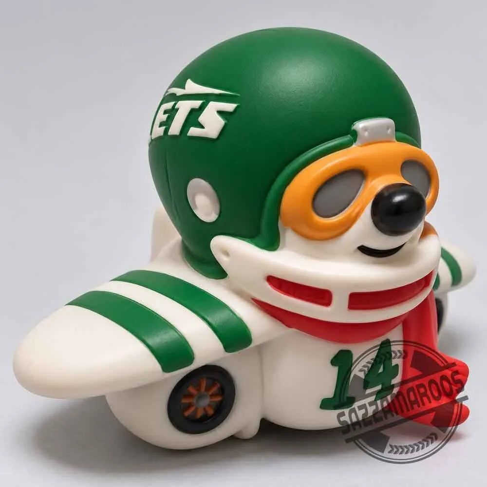New York Jets Cute Airplane Resin Mascot Rubber Toy 3 New York Jets Cute Airplane Resin Mascot Rubber Toy