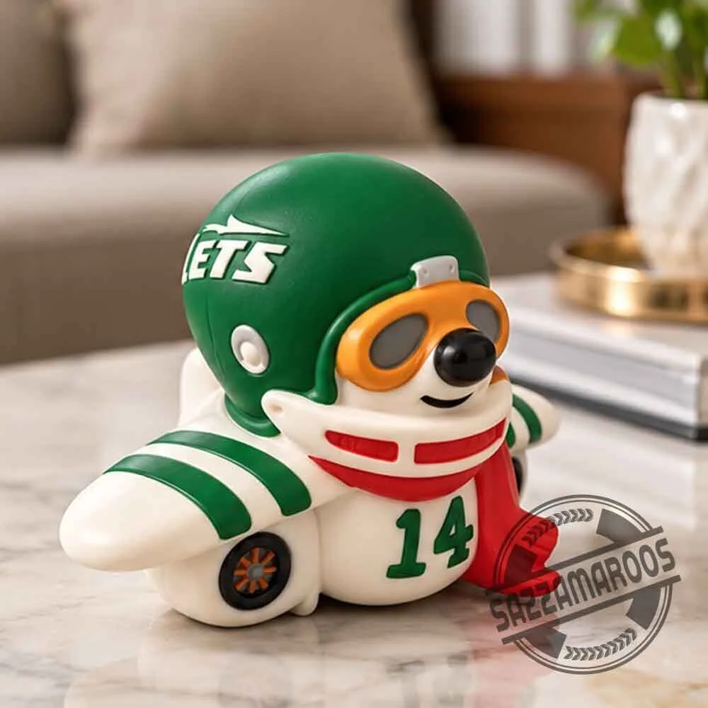 New York Jets Cute Airplane Resin Mascot Rubber Toy 5 New York Jets Cute Airplane Resin Mascot Rubber Toy