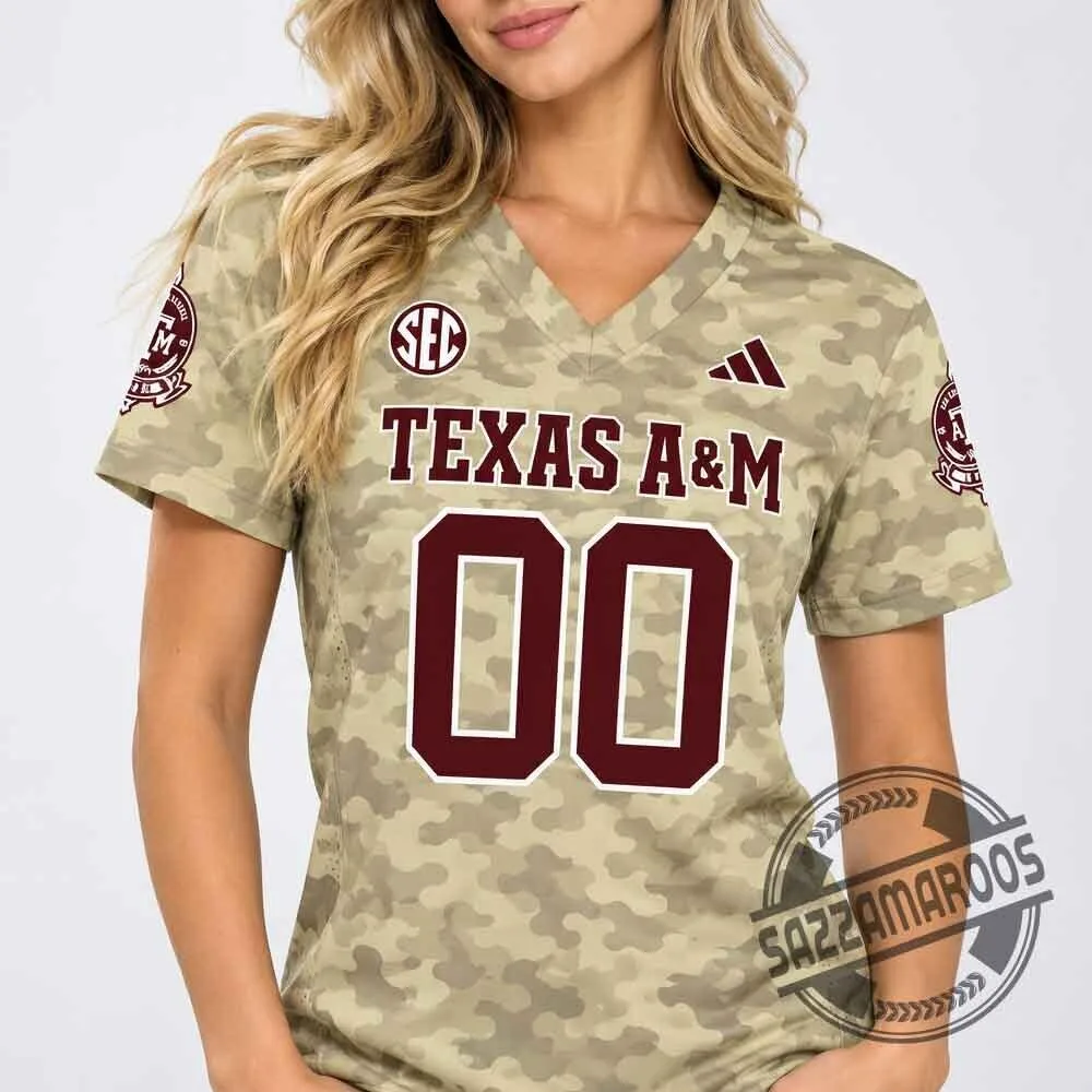 Texas A&M Aggies Desert Camouflage Personalized Football Jersey 4 Texas A&M Aggies Desert Camouflage Personalized Football Jersey