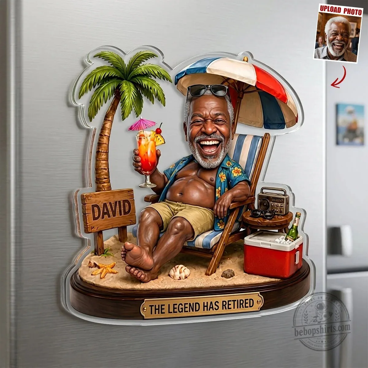 Personalized Retirement Legend Beach Vacation Acrylic Refrigerator Magnet 10 Personalized Retirement Legend Beach Vacation Acrylic Refrigerator Magnet