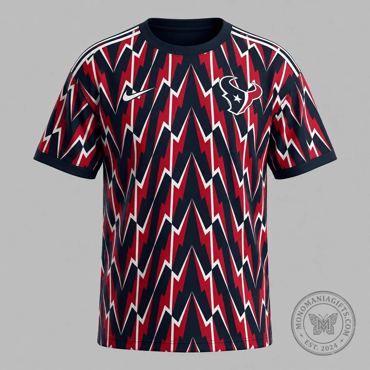 Houston Texans Lightning Graphic Retro Sports T-Shirt