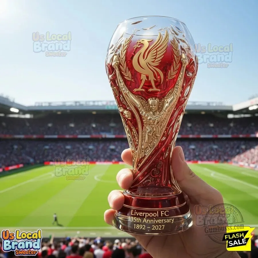 Liverpool Football Club 135th Anniversary Beer Glass 2 Liverpool Football Club 135th Anniversary Beer Glass