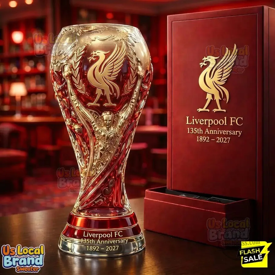 Liverpool Football Club 135th Anniversary Beer Glass 3 Liverpool Football Club 135th Anniversary Beer Glass