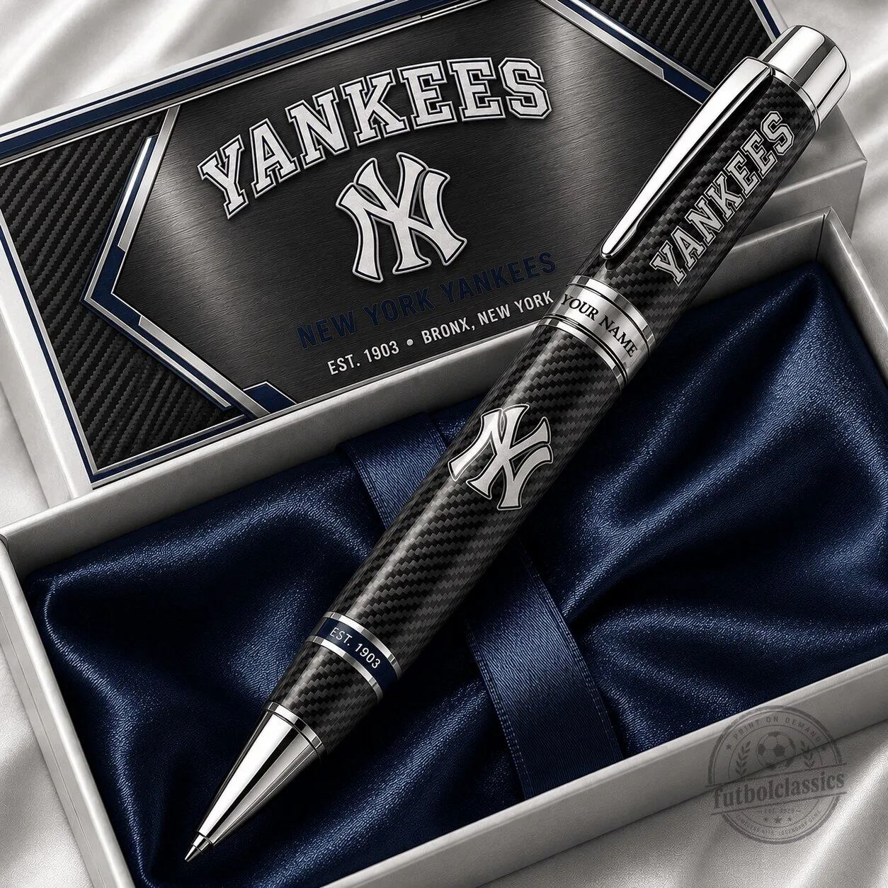 New York Yankees Collectible Ballpoint Pen, MLB Baseball Team Fan Gift