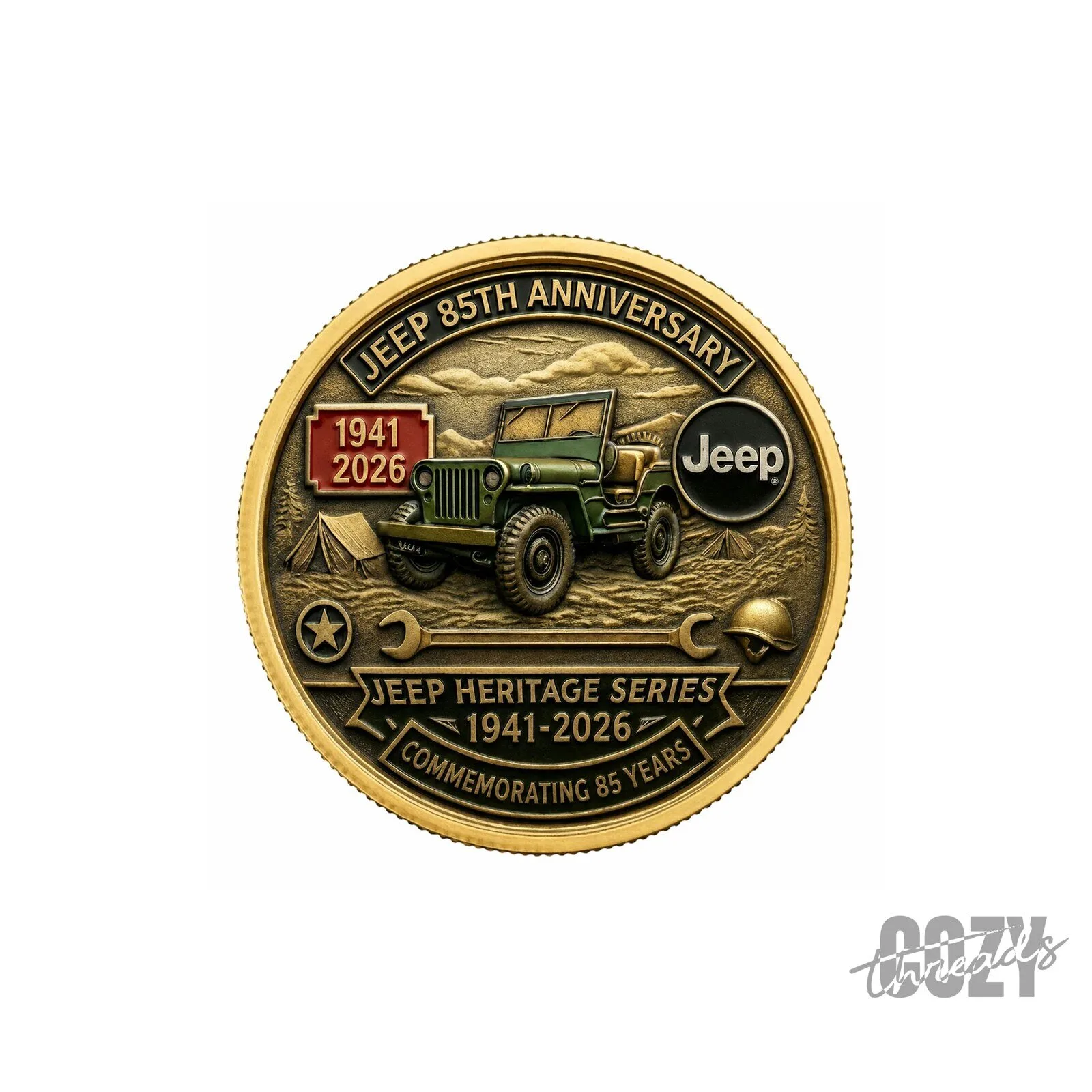 Jeep 85th Anniversary 1941-2026 Commemorative Challenge Coin
