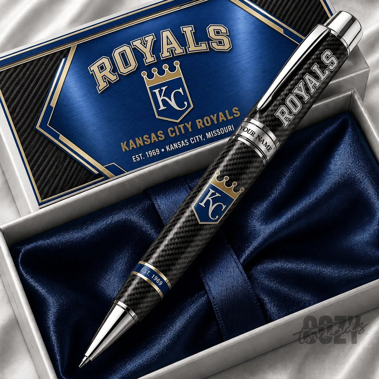 Kansas City Royals Collectible Ballpoint Pen, Personalized MLB Team Fan Gift
