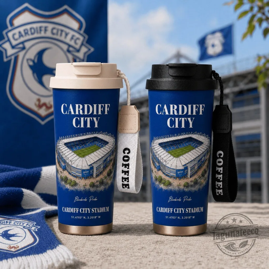 Cardiff City Football Club Stadium Bluebirds Pride Insulated Coffee Tumbler Cardiff City Football Club Stadium Bluebirds Pride Insulated Coffee Tumbler