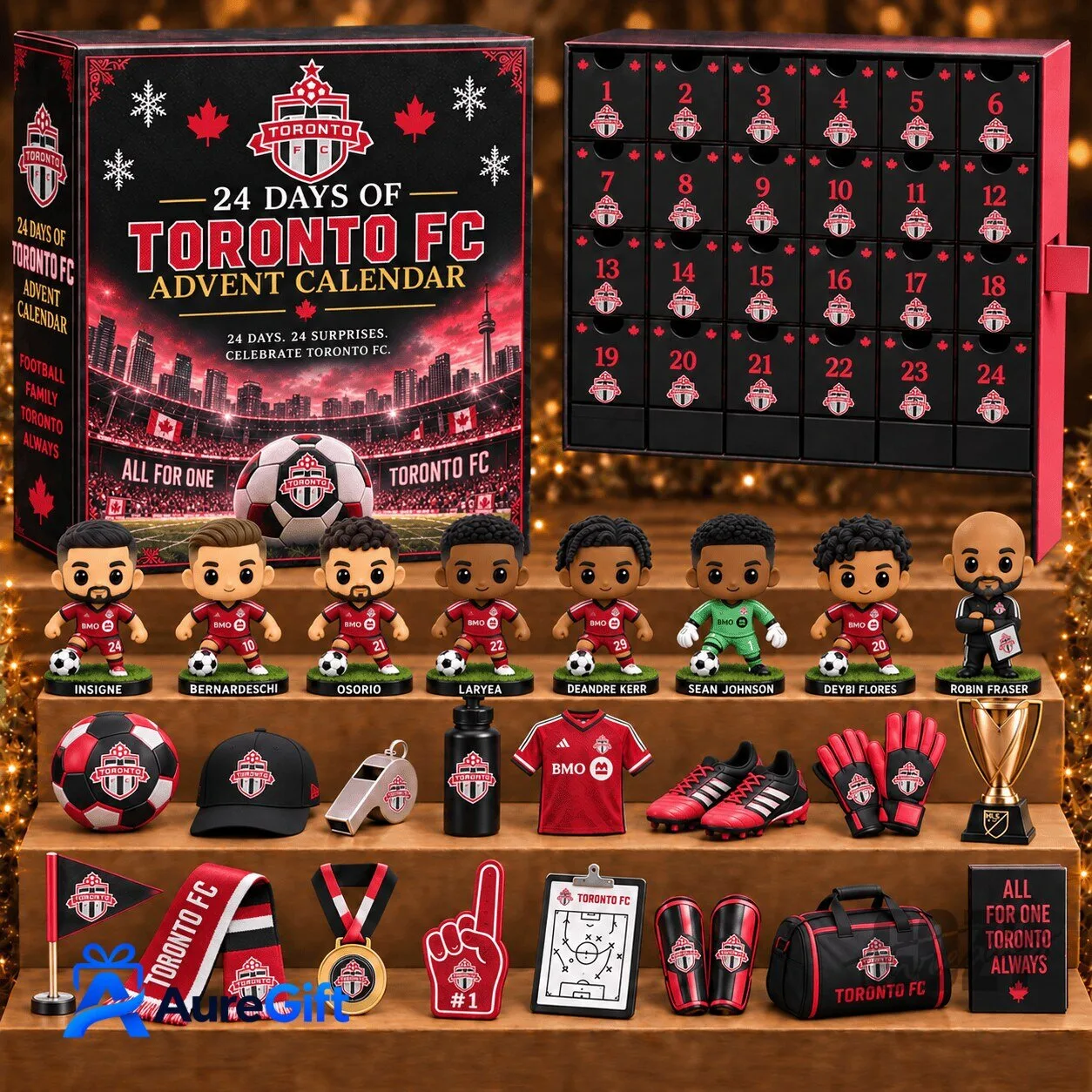 Toronto FC Major League Soccer Personalized Twenty-Four Days Of Advent Calendar Blind Box