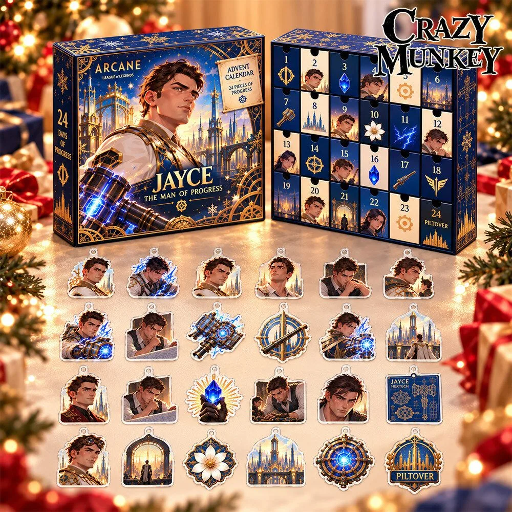 Arcane Jayce Man of Progress 24 Progress Pieces Acrylic Advent Calendar | Home Decors