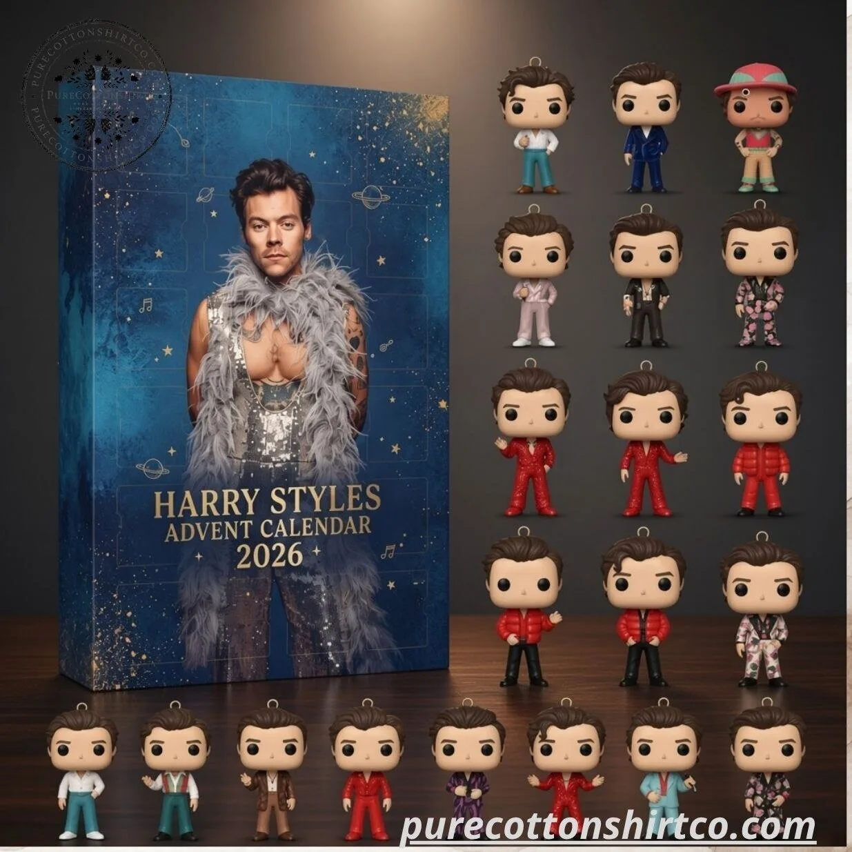 Harry Styles Advent Calendar 2026 – 24 Days Mini Acrylic Ornament Charms Box