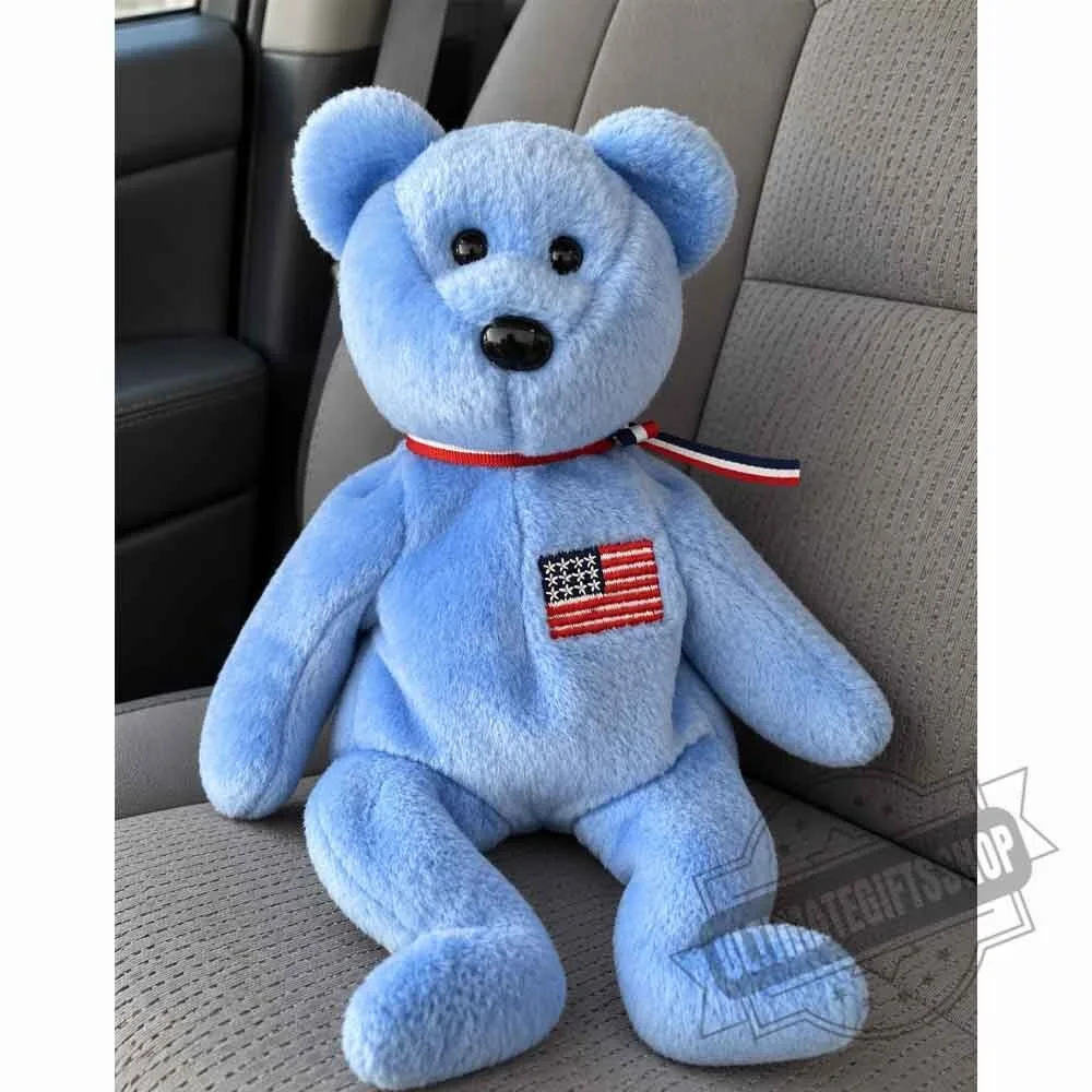 TY Beanie Baby America 911 Memorial Bear Plush Toy 3 TY Beanie Baby America 911 Memorial Bear Plush Toy