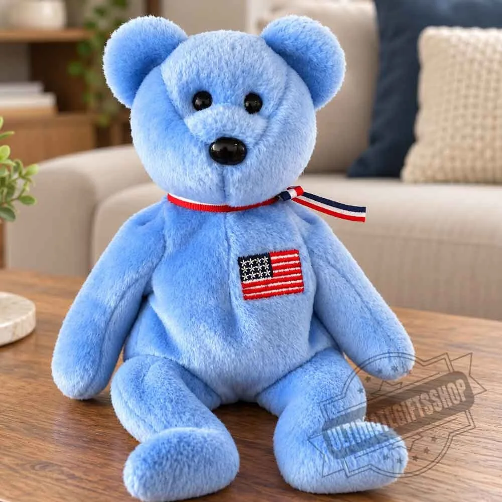 TY Beanie Baby America 911 Memorial Bear Plush Toy 5 TY Beanie Baby America 911 Memorial Bear Plush Toy