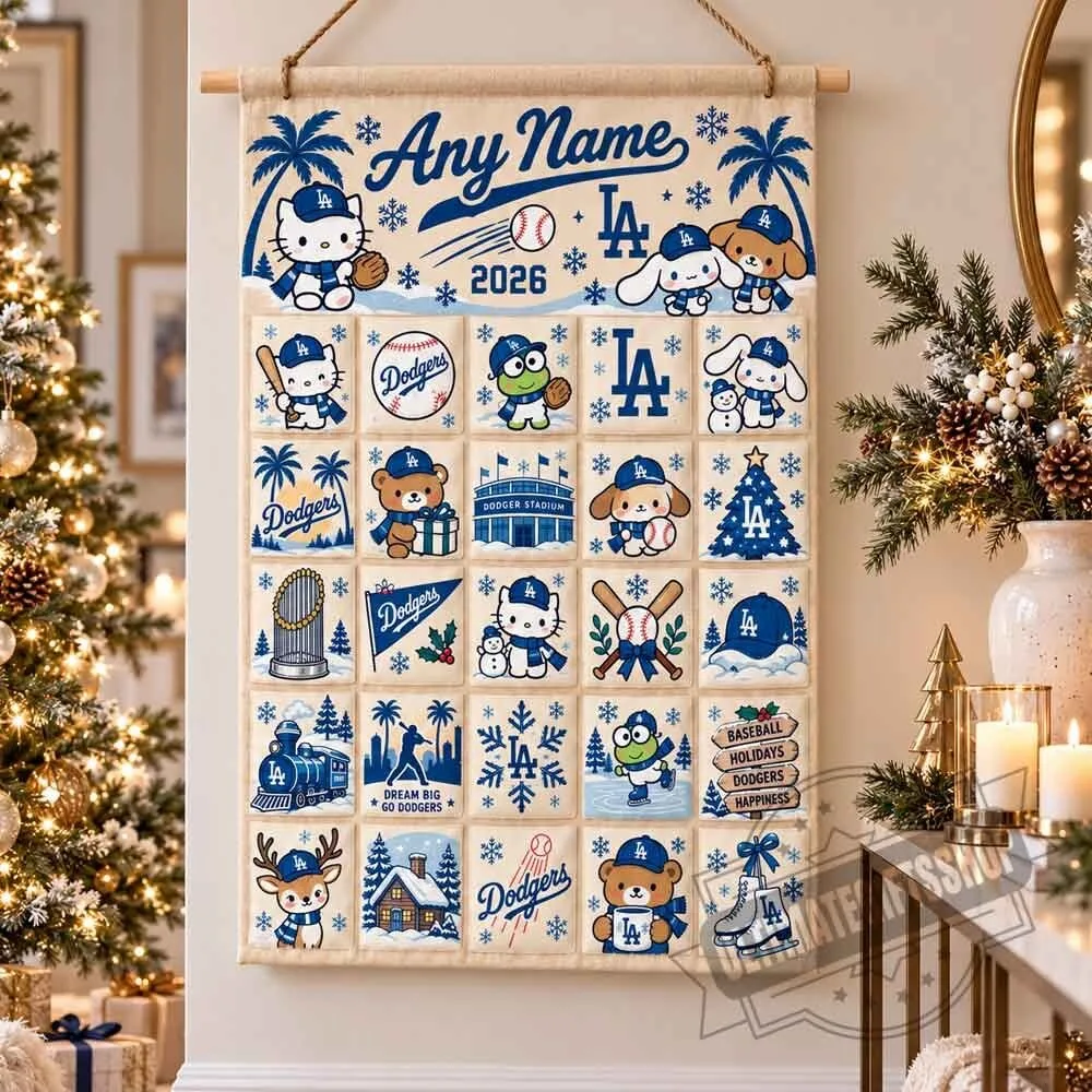LA Dodgers Christmas x Santori Friends Custom Wall Advent Calendar 4 LA Dodgers Christmas x Santori Friends Custom Wall Advent Calendar