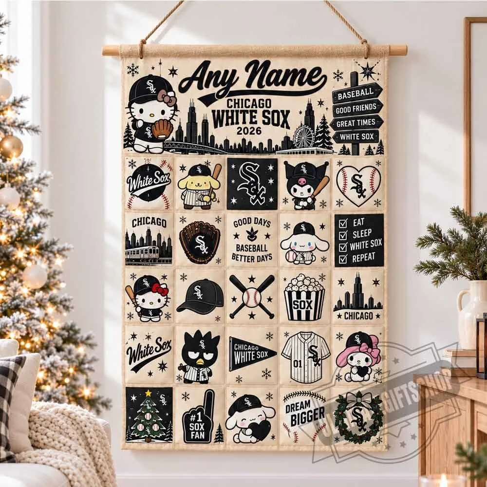 Chicago White Sox Christmas x Santorini Friends Custom Wall Advent Calendar