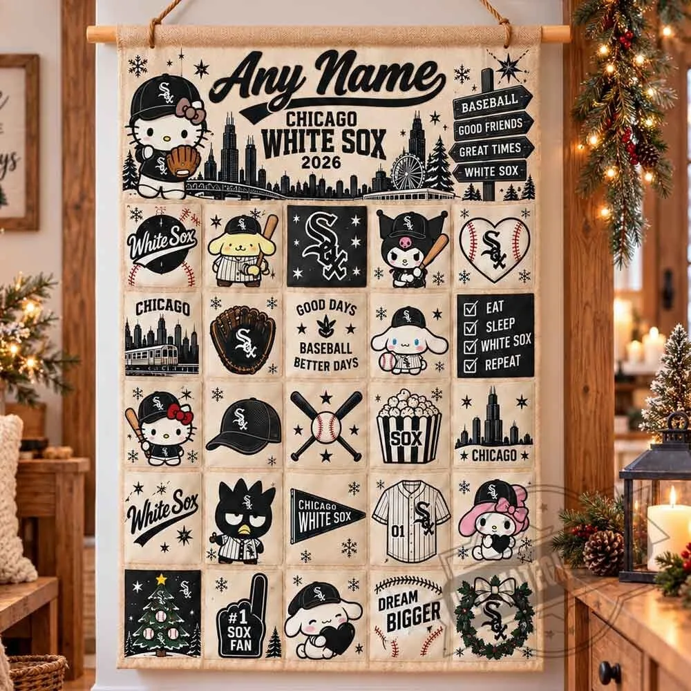 Chicago White Sox Christmas x Santorini Friends Custom Wall Advent Calendar 4 Chicago White Sox Christmas x Santorini Friends Custom Wall Advent Calendar