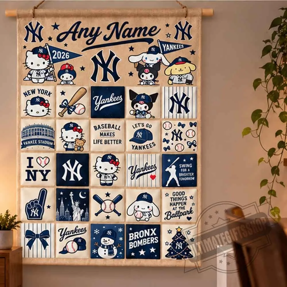 NY Yankees Christmas x Hello Kitty Santorini Friends Custom Wall Advent Calendar 5 NY Yankees Christmas x Hello Kitty Santorini Friends Custom Wall Advent Calendar