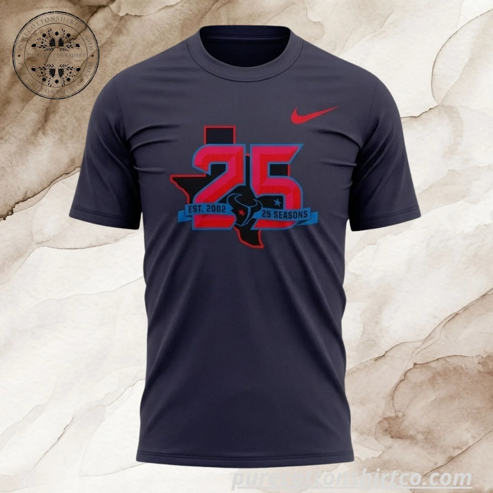 Houston Texans 25th Season Commemorative Shirt 4 Houston Texans 25th Season Commemorative Shirt