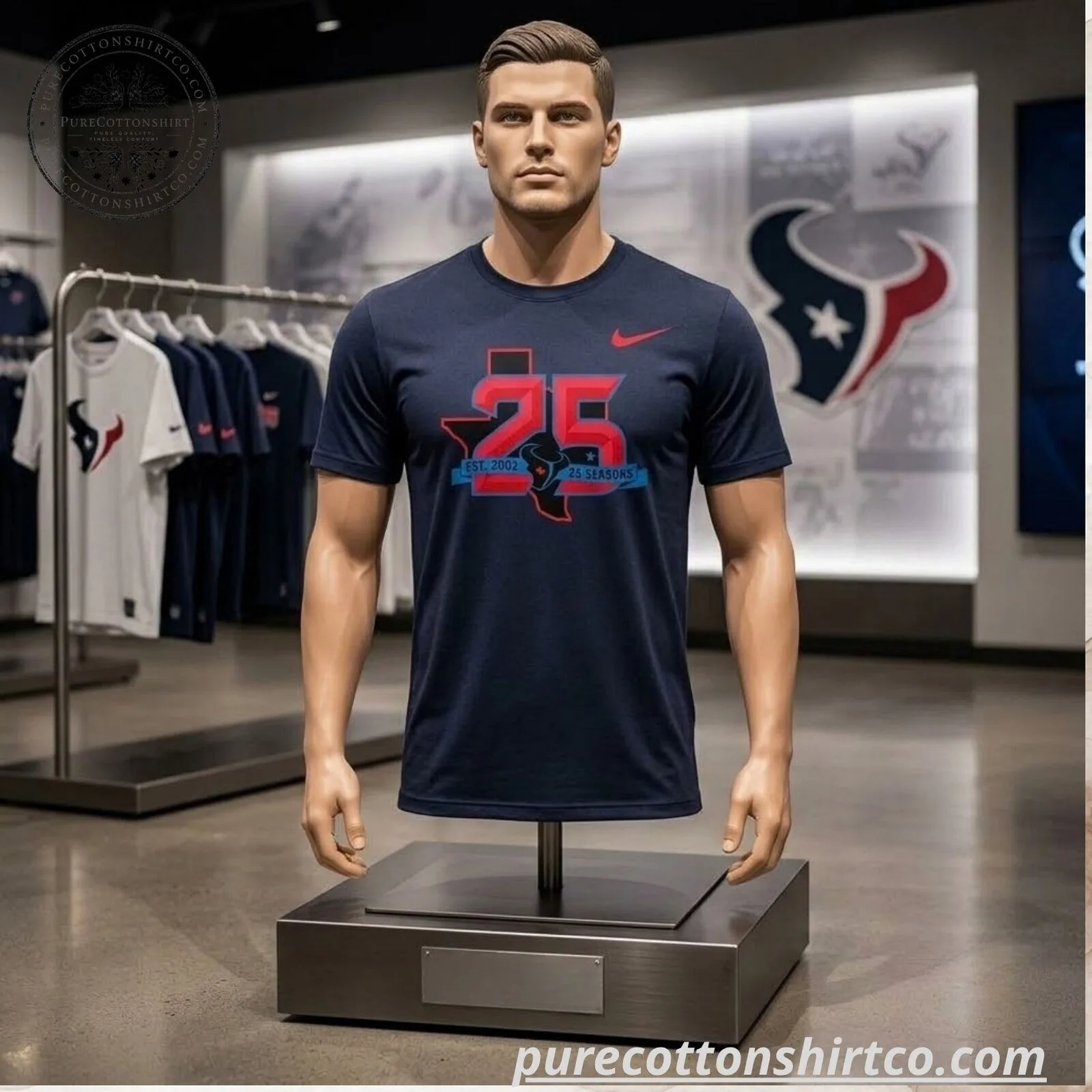Houston Texans 25th Season Commemorative Shirt 5 Houston Texans 25th Season Commemorative Shirt