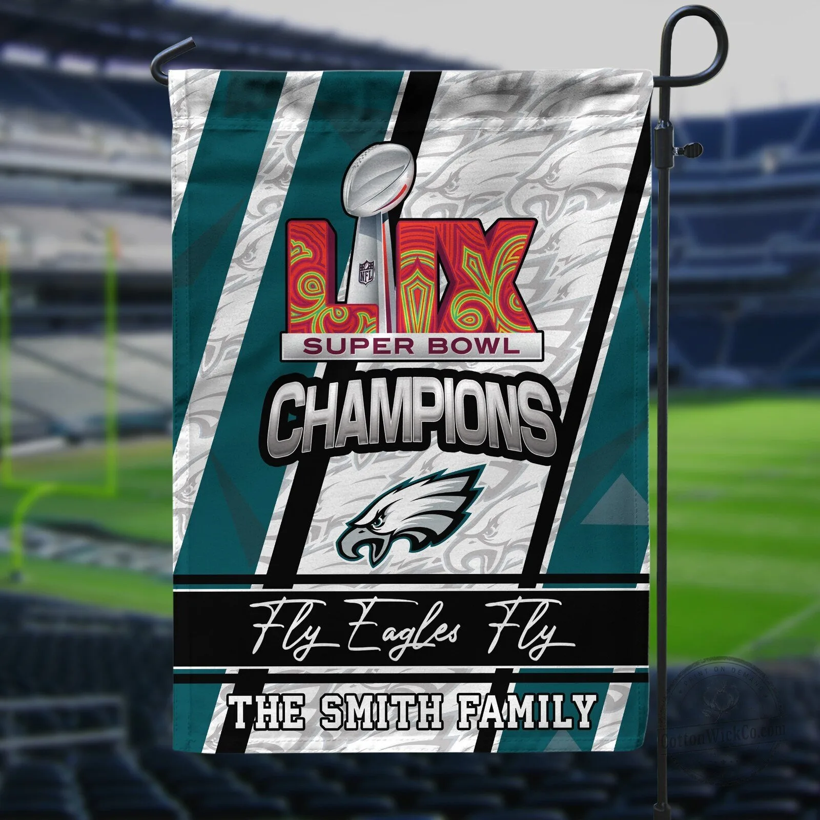 Philadelphia Eagles Super Bowl LIX Champions Garden Flag 10 Philadelphia Eagles Super Bowl LIX Champions Garden Flag