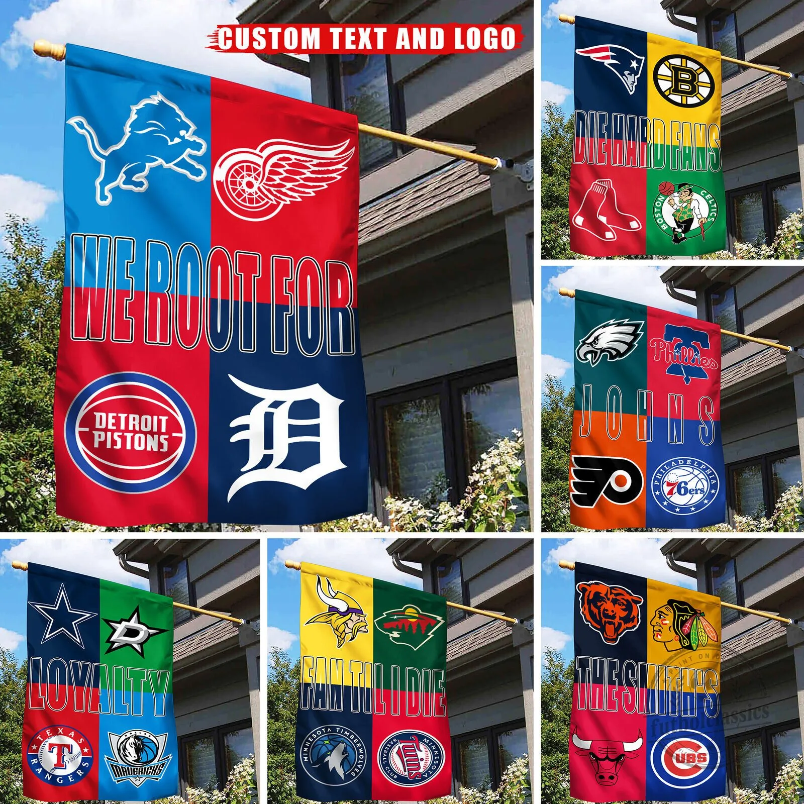 MH1 Customize your favorite logo and text on the flag- Custom Flag