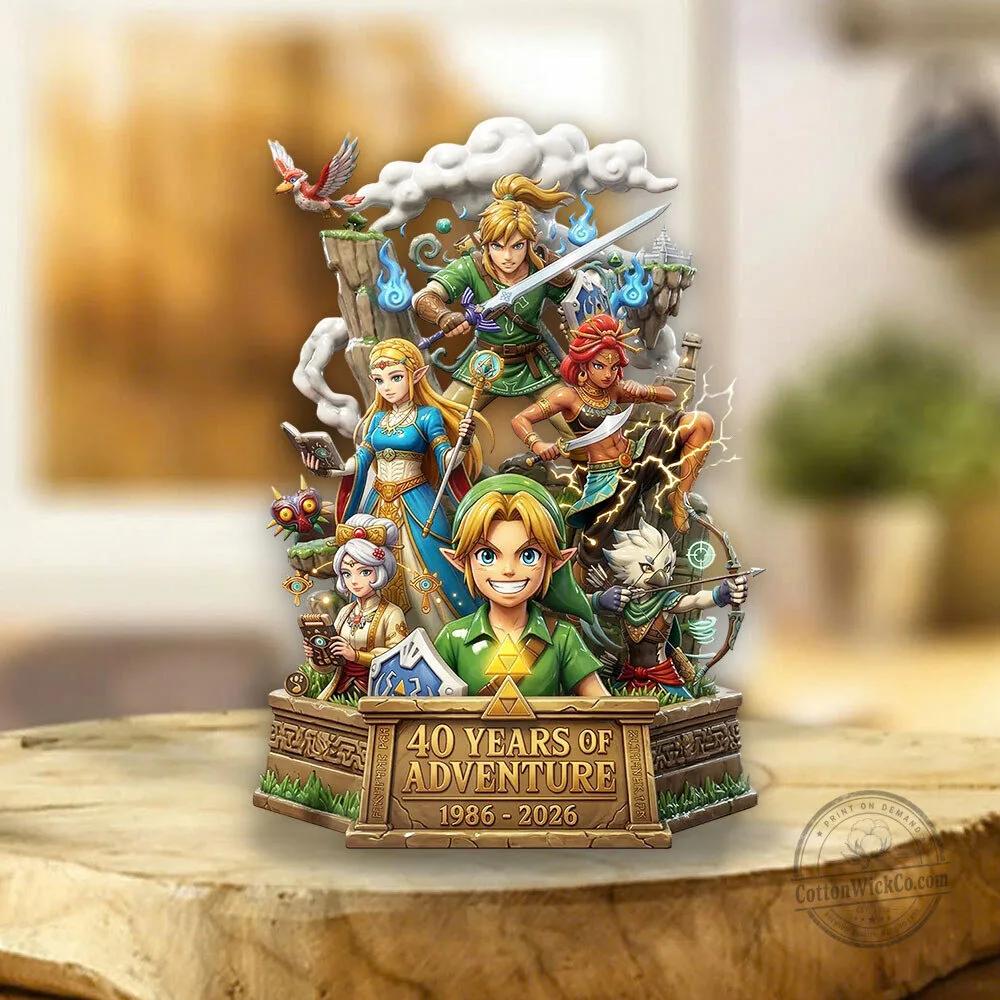 The Legend of Zelda 40th Anniversary 1986-2026 Adventure Acrylic Plaque