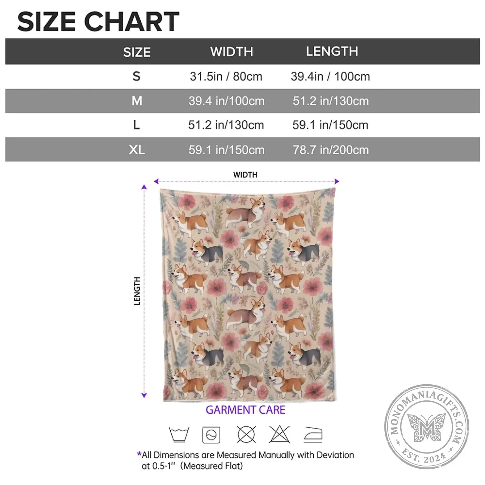 Vintage Corgi Dog Lover Floral Pattern Soft Cozy Throw Blanket 17 Vintage Corgi Dog Lover Floral Pattern Soft Cozy Throw Blanket