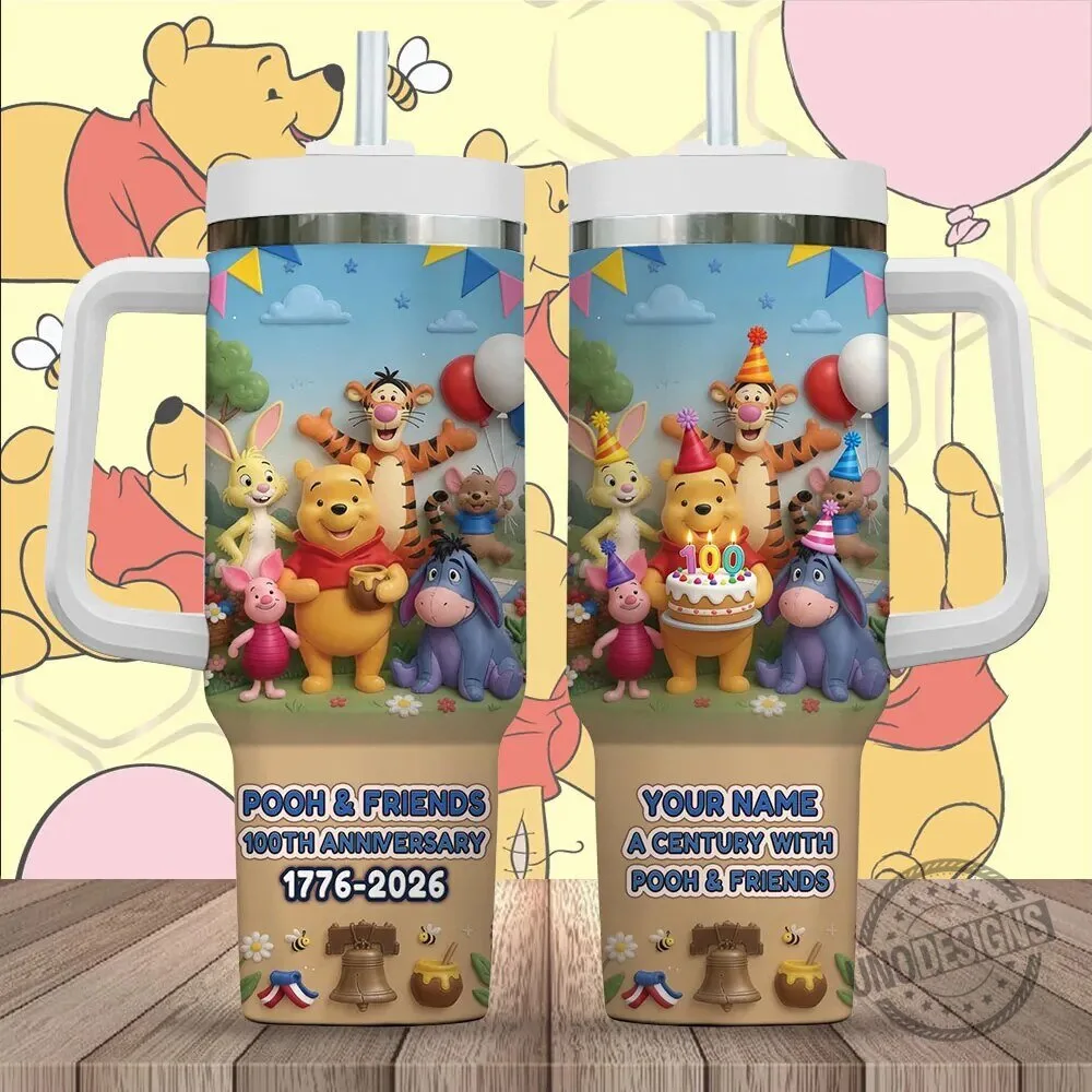 Personalized Tumbler for the 100th Anniversary of Winnie the Pooh and Friends