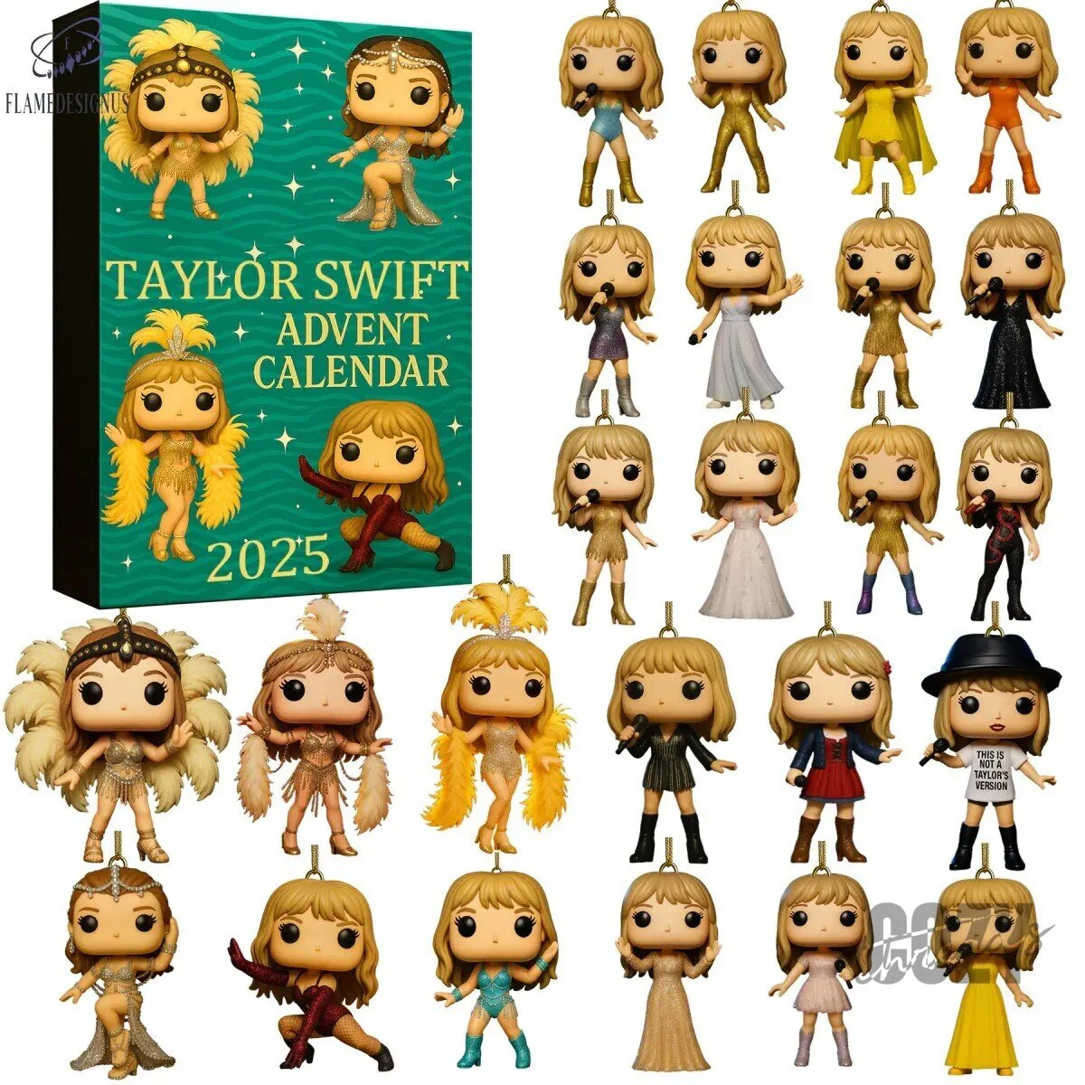 Taylor Swift 2025 Christmas Advent Calendar with 24 Collectible Figurines