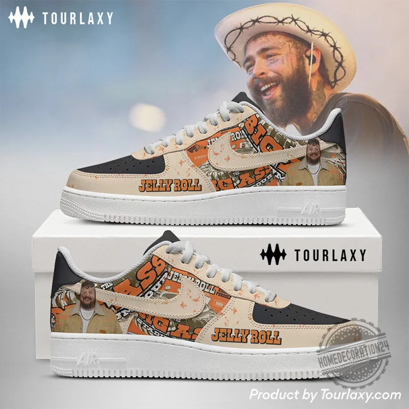 Jelly Roll and Post Malone Custom Designed Sneakers for Men and Women