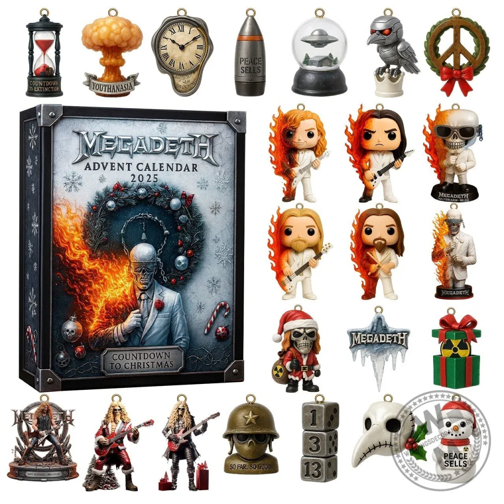 Megadeth Countdown To Christmas 2025 Advent Calendar Box Set Megadeth Countdown To Christmas 2025 Advent Calendar Box Set