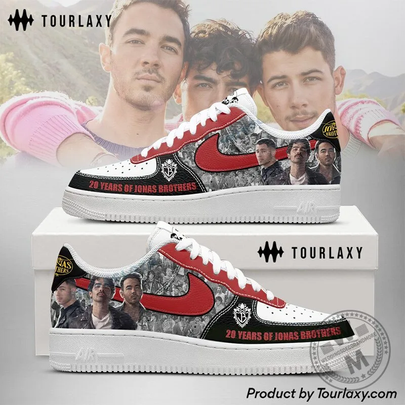 Jonas Brothers 20 Years Anniversary Custom Design Sneakers 3 Jonas Brothers 20 Years Anniversary Custom Design Sneakers