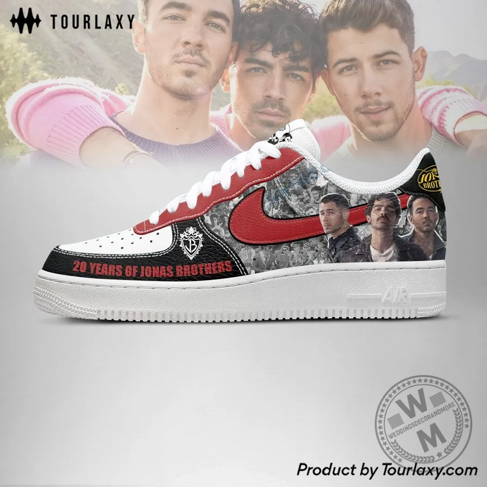Jonas Brothers 20 Years Anniversary Custom Design Sneakers 4 Jonas Brothers 20 Years Anniversary Custom Design Sneakers