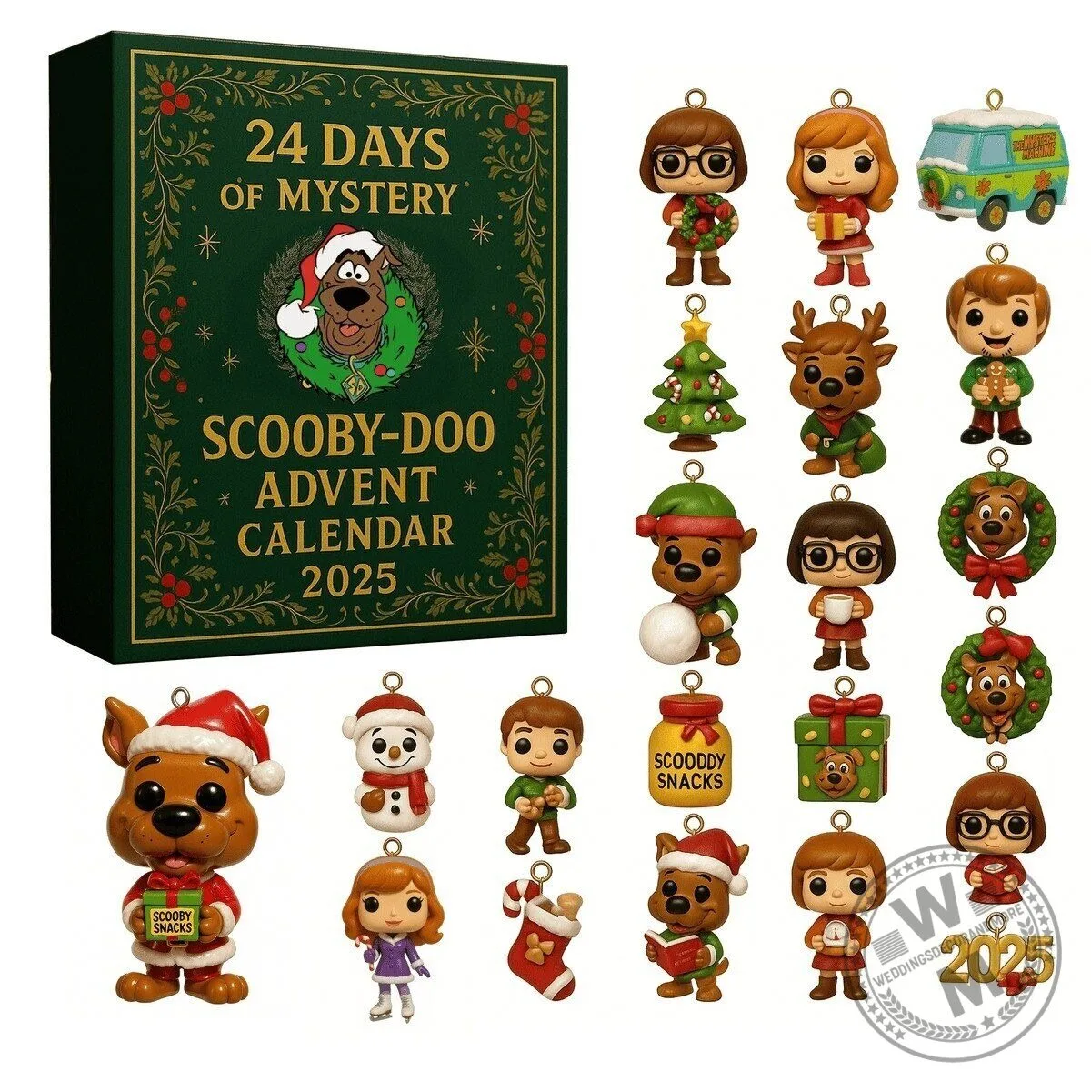 Scooby-Doo 2025 Christmas Holiday Advent Calendar with Ornaments