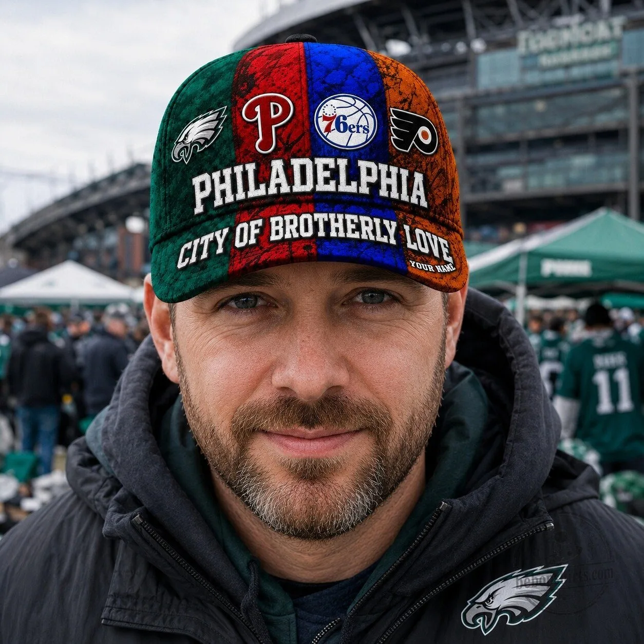 Philadelphia Sports Teams City of Brotherly Love Baseball Cap Hat 13 Philadelphia Sports Teams City of Brotherly Love Baseball Cap Hat