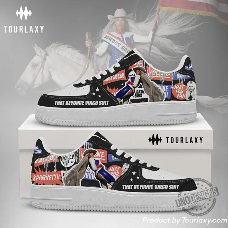 Beyonce Cowboy Carter Album Art Custom Print Sneakers