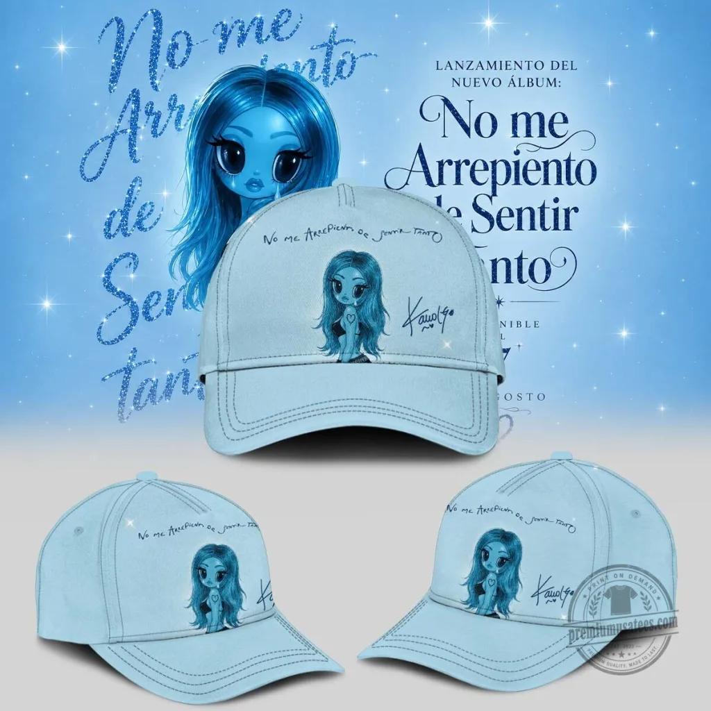 Karol G No Me Arrepiento De Sentir Tanto Album Signature Cap Hat Karol G No Me Arrepiento De Sentir Tanto Album Signature Cap Hat