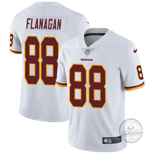 Redskins Matt Flanagan #88 White Stitched NFL Vapor Untouchable Limited Football Jersey