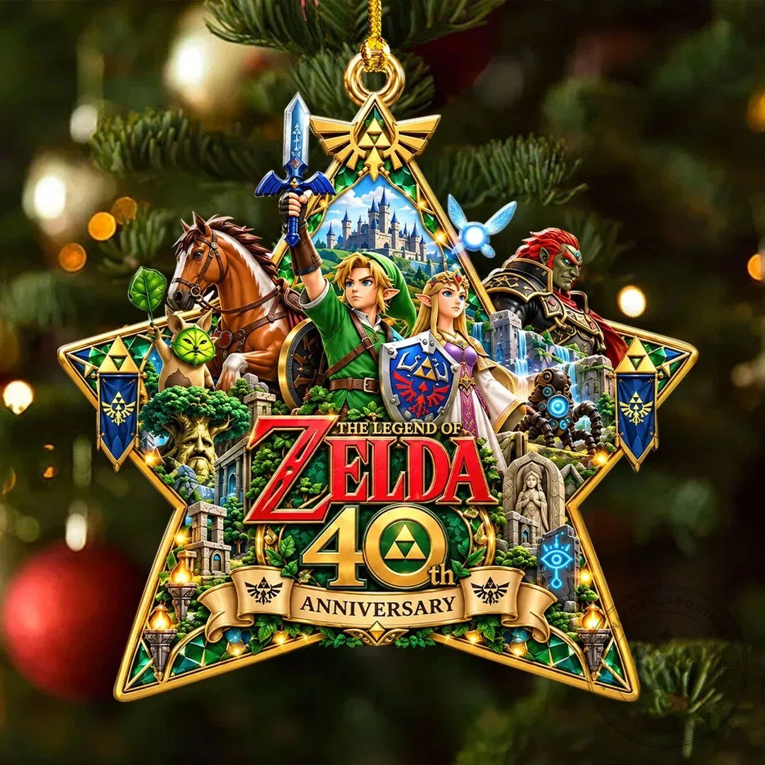 40th Anniversary Christmas Tree Ornament for The Legend of Zelda