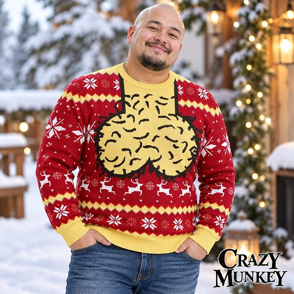 Funny Hairy Balls Custom Skin Tone Ugly Christmas Sweater | Apparel