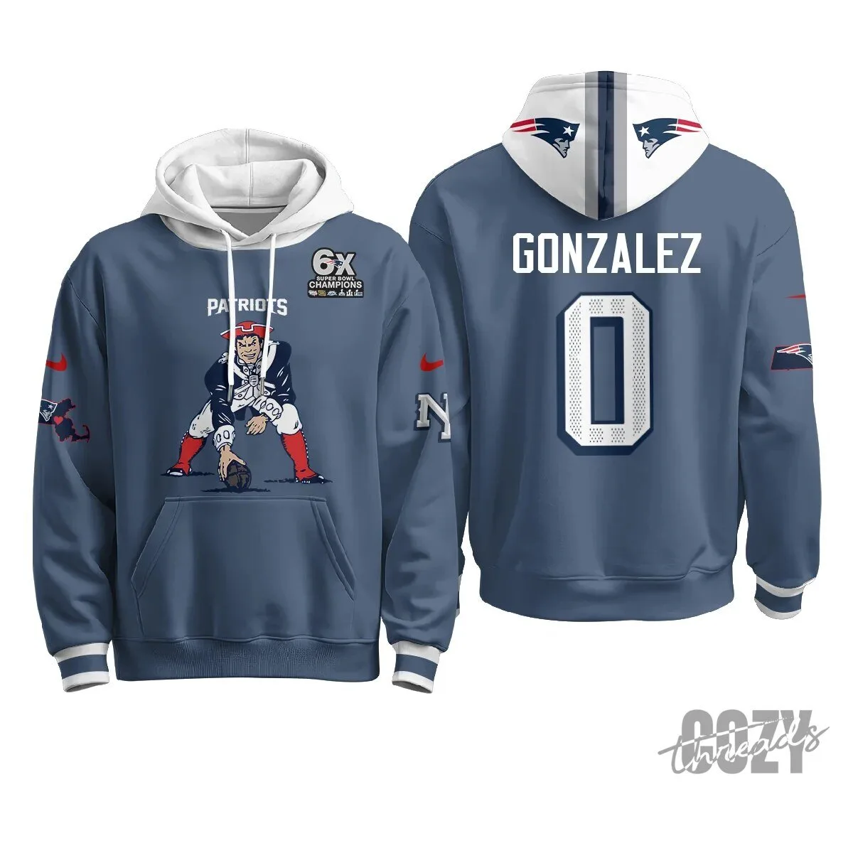 New England Patriots Minuteman Edition Football Team Hoodie 46 New England Patriots Minuteman Edition Football Team Hoodie