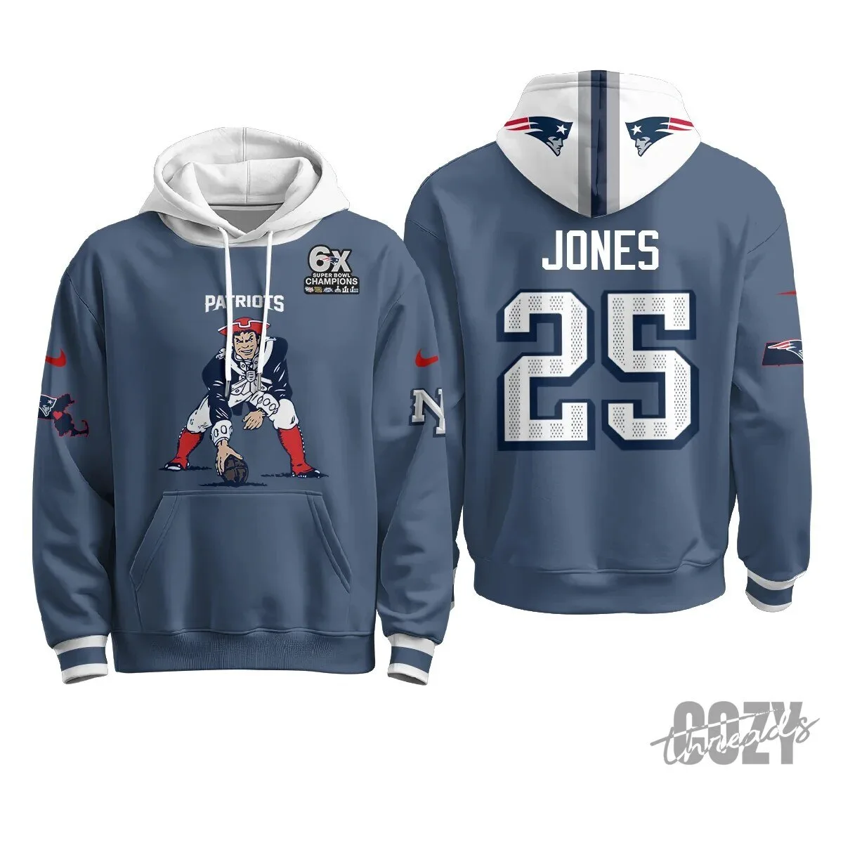 New England Patriots Minuteman Edition Football Team Hoodie 51 New England Patriots Minuteman Edition Football Team Hoodie
