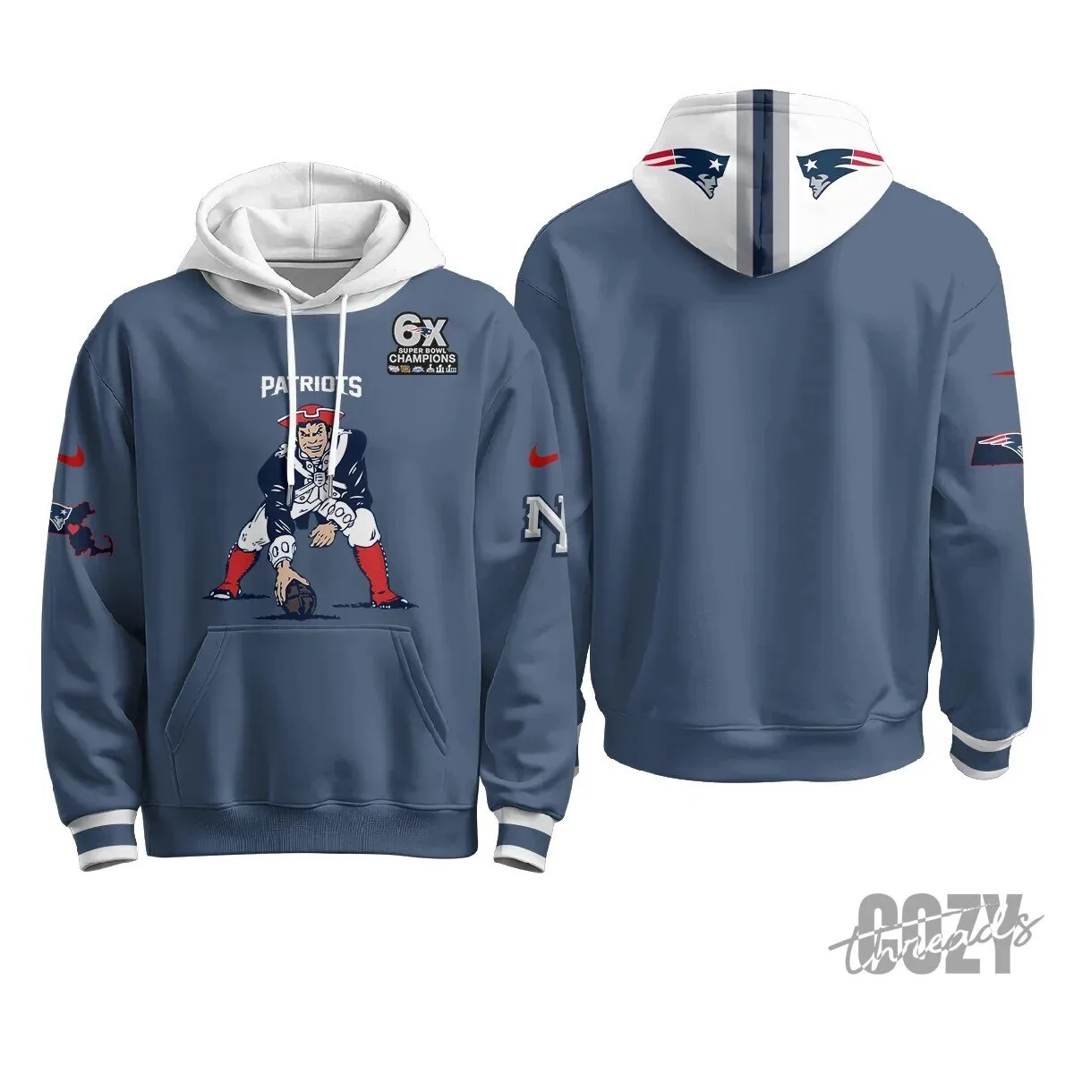 New England Patriots Minuteman Edition Football Team Hoodie 53 New England Patriots Minuteman Edition Football Team Hoodie