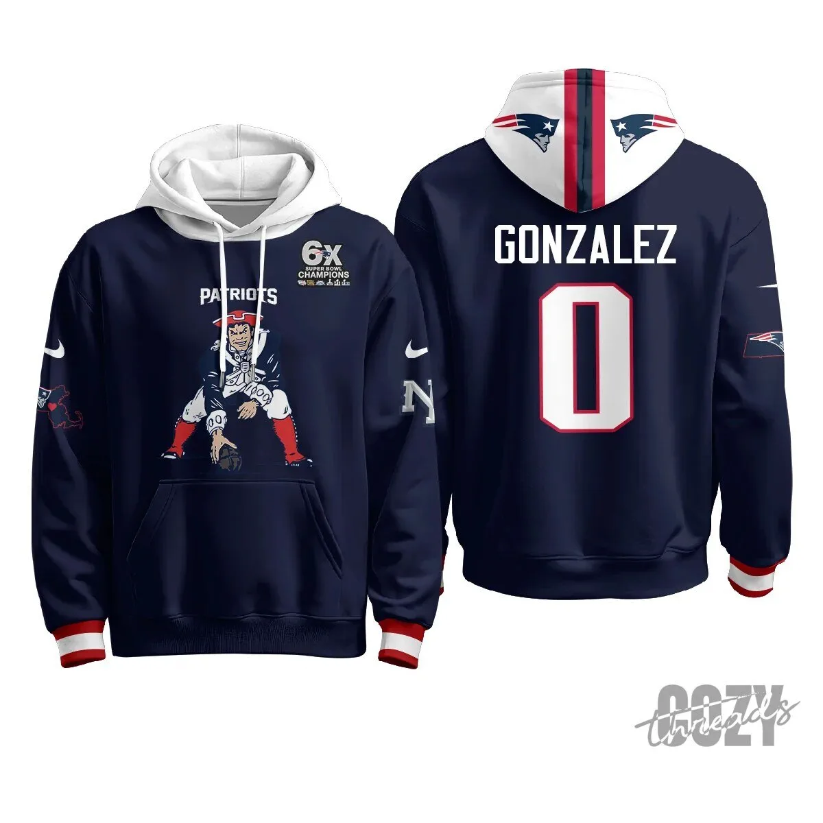 New England Patriots Minuteman Edition Football Team Hoodie 55 New England Patriots Minuteman Edition Football Team Hoodie