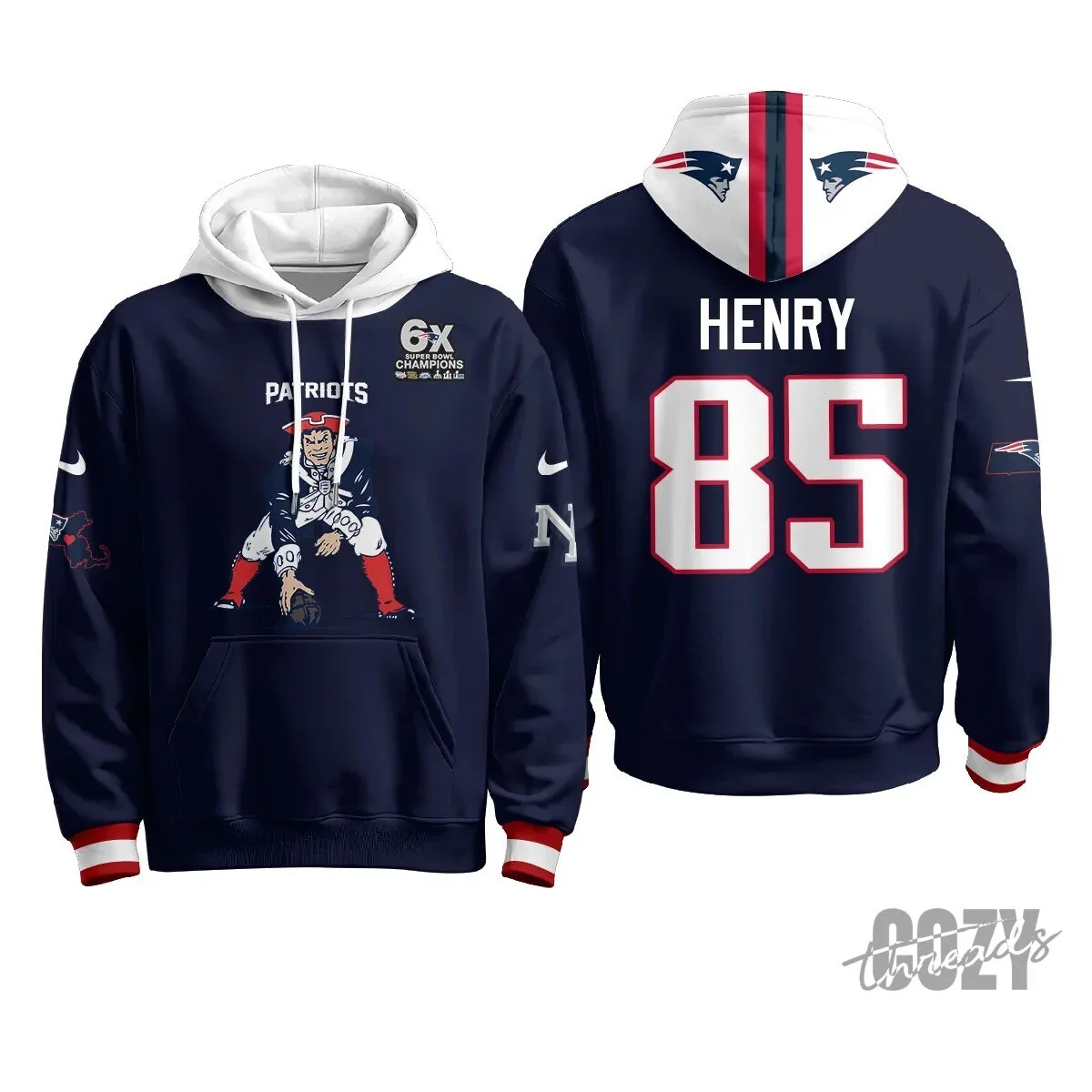 New England Patriots Minuteman Edition Football Team Hoodie 58 New England Patriots Minuteman Edition Football Team Hoodie