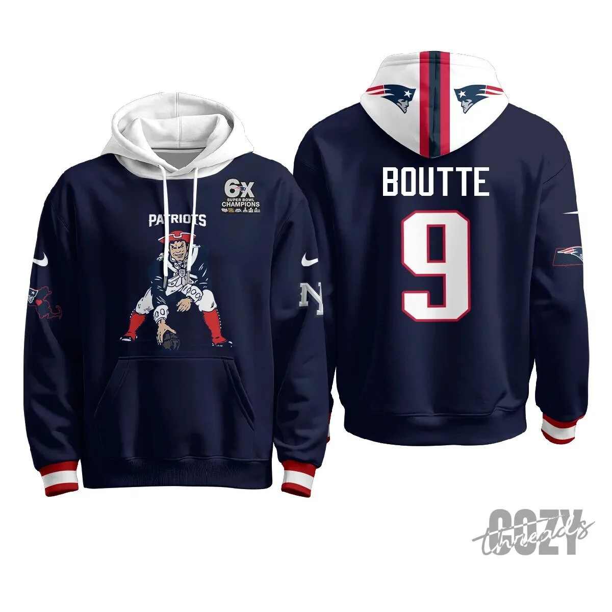 New England Patriots Minuteman Edition Football Team Hoodie 61 New England Patriots Minuteman Edition Football Team Hoodie
