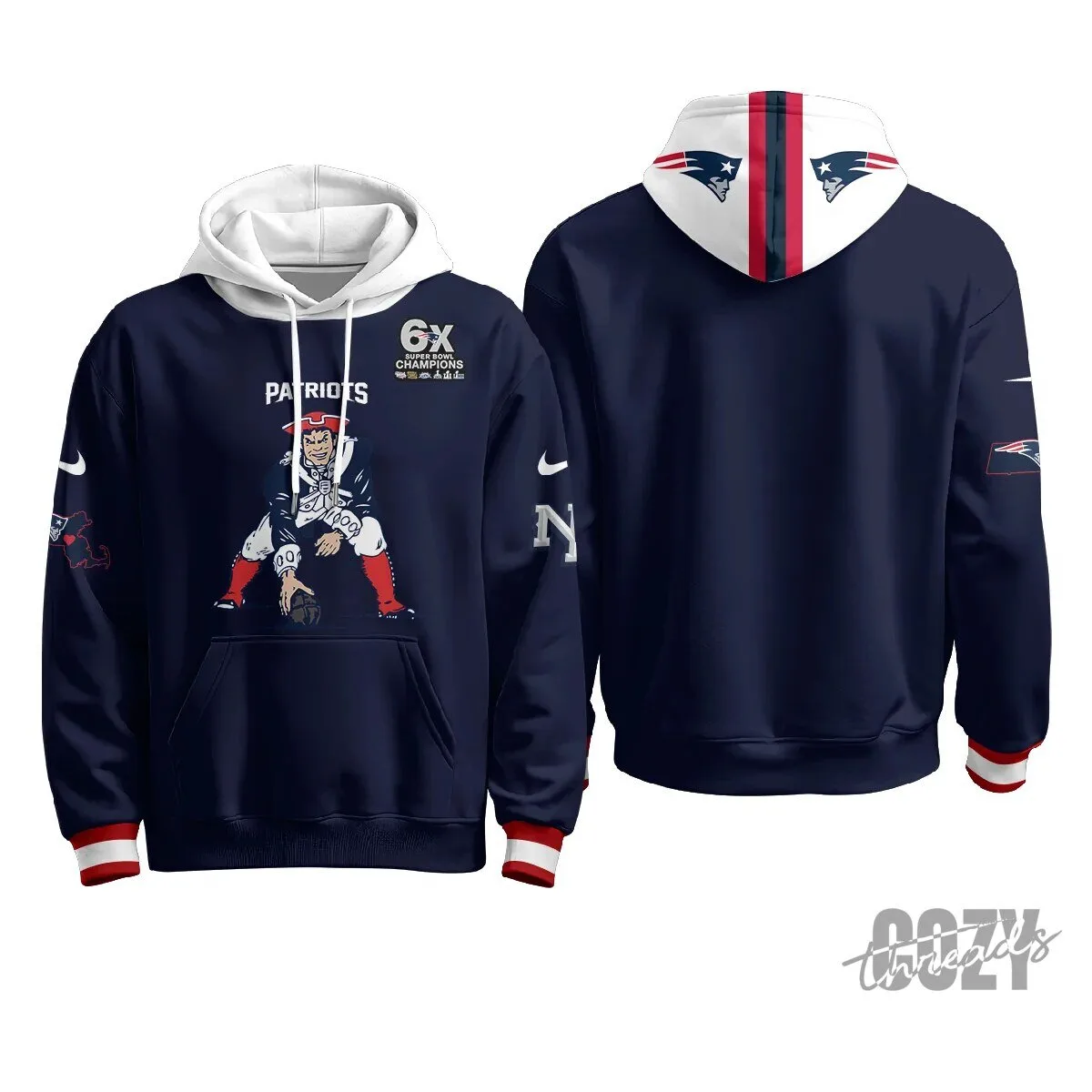 New England Patriots Minuteman Edition Football Team Hoodie 62 New England Patriots Minuteman Edition Football Team Hoodie