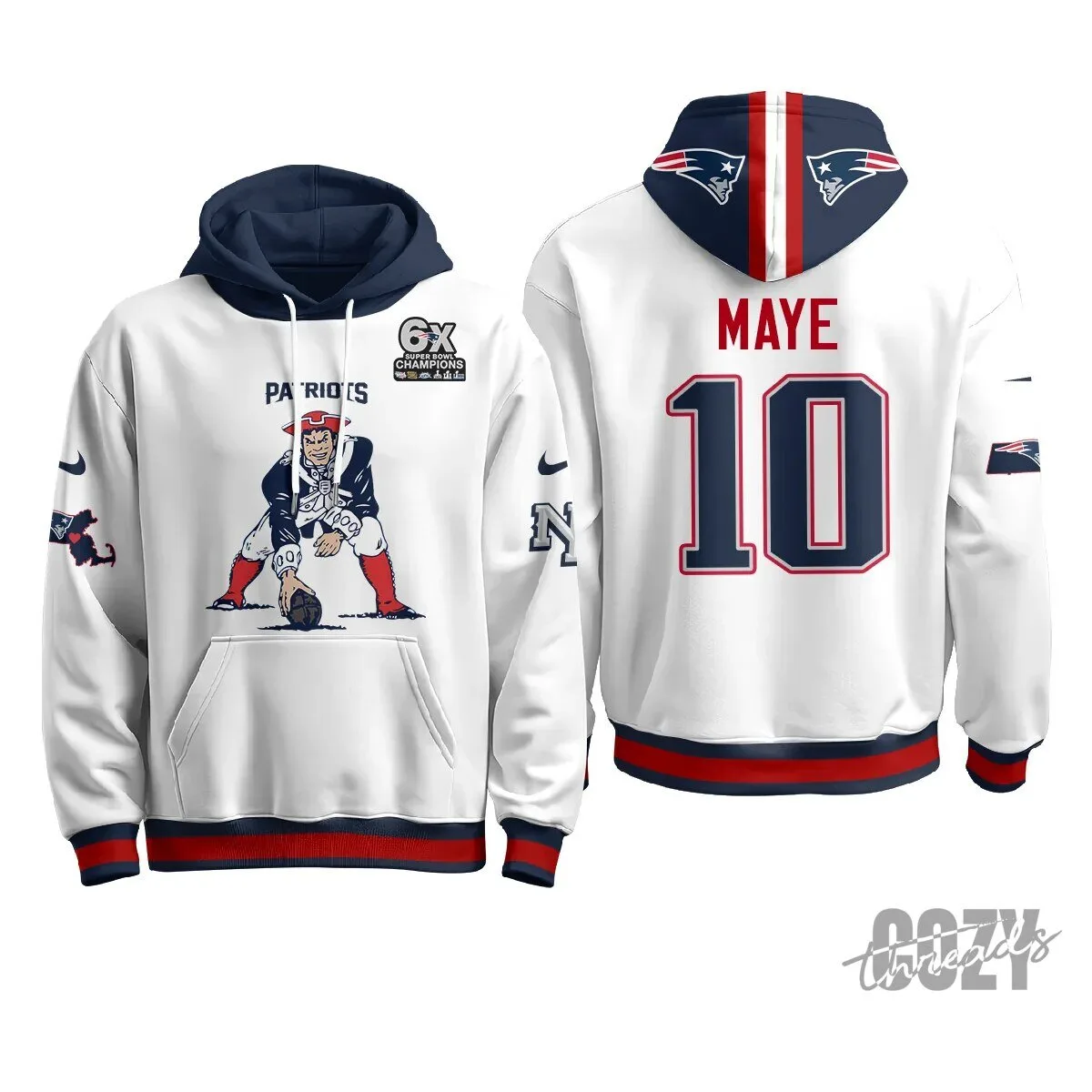 New England Patriots Minuteman Edition Football Team Hoodie 63 New England Patriots Minuteman Edition Football Team Hoodie