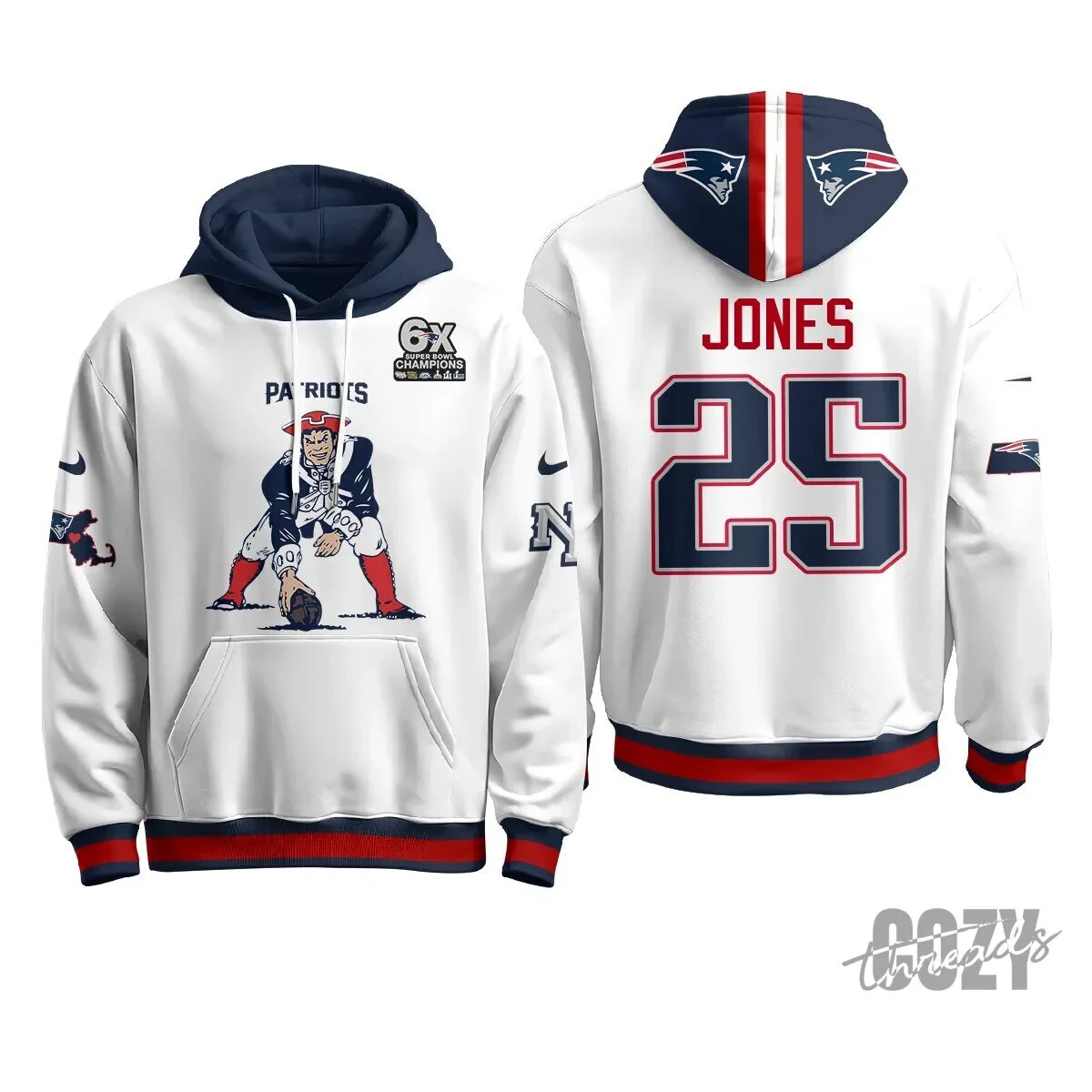 New England Patriots Minuteman Edition Football Team Hoodie 69 New England Patriots Minuteman Edition Football Team Hoodie