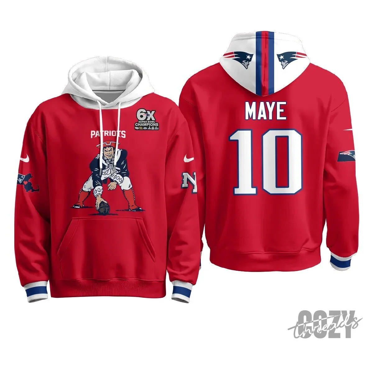 New England Patriots Minuteman Edition Football Team Hoodie 72 New England Patriots Minuteman Edition Football Team Hoodie